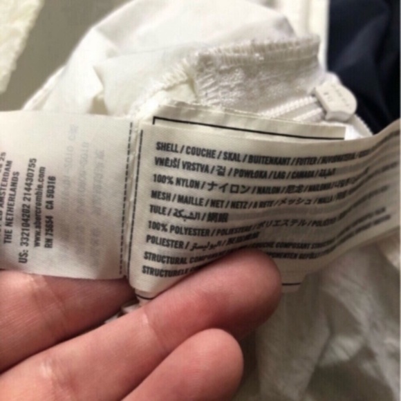 Lightweight Hollister Blue, Pink, & White Biker Quarter Zip Jacket Anorak - Picture 7 of 9